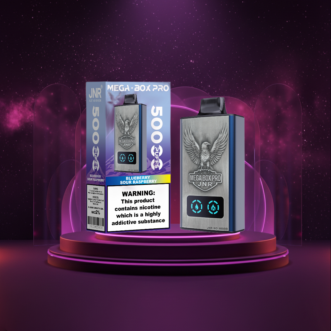 JNR - Mega Box Pro - 55K - Polska - Jednorazówki - E papieros - Blueberry Sour Raspberry  - 55000 Buchów